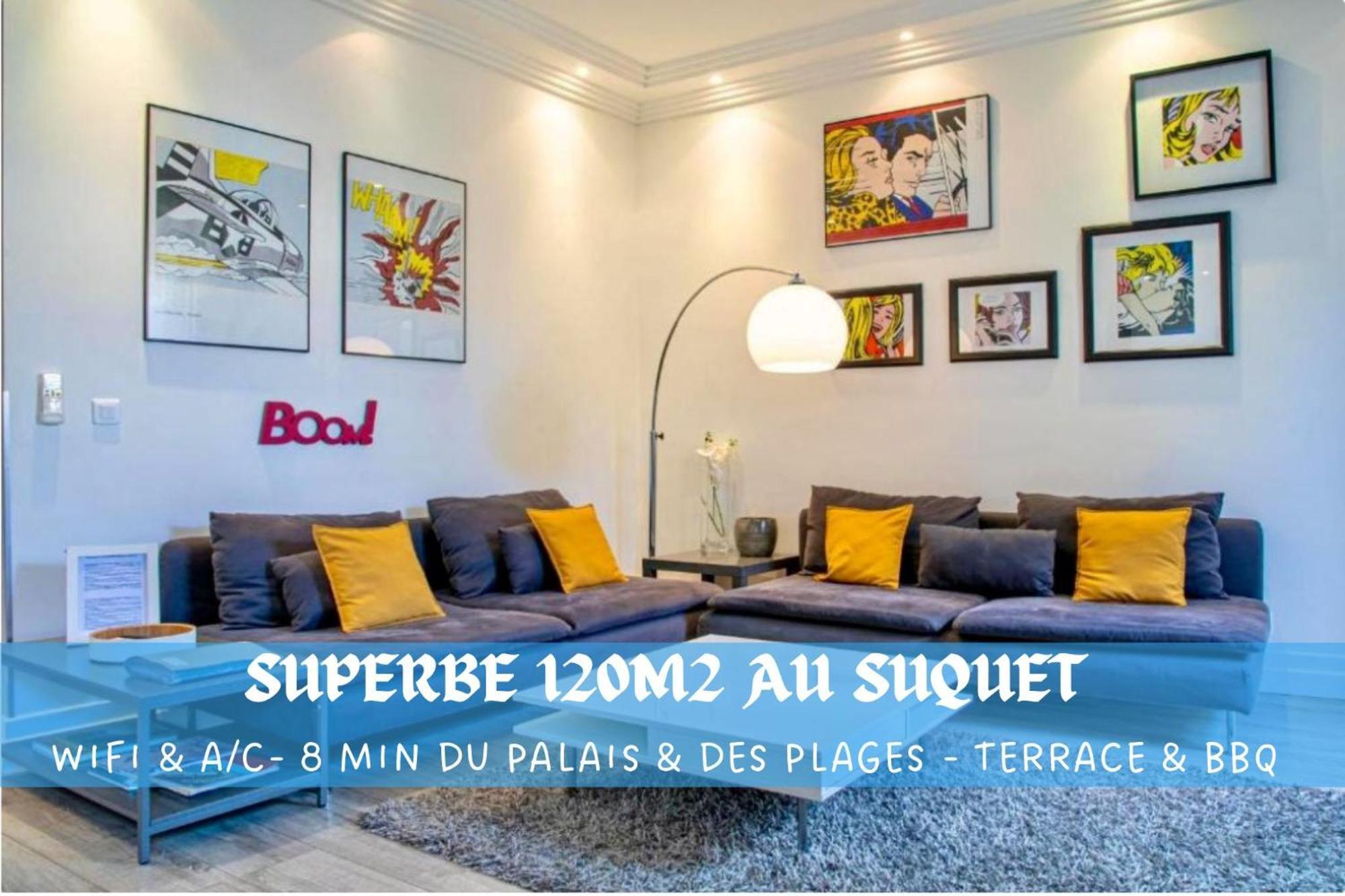 Superbe 120M2 Au Suquet - Property With Style Канни Екстер'єр фото